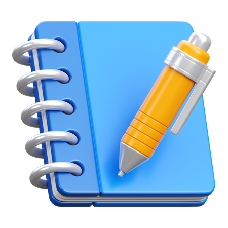 Notebooks  3D Icon