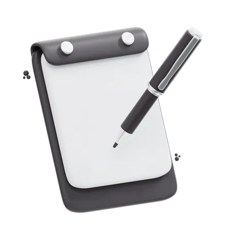 3 D Notepad Icon Illustration 3D Icon