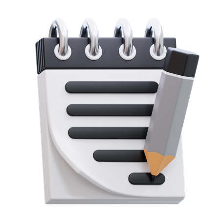 NOTEPAD  3D Icon
