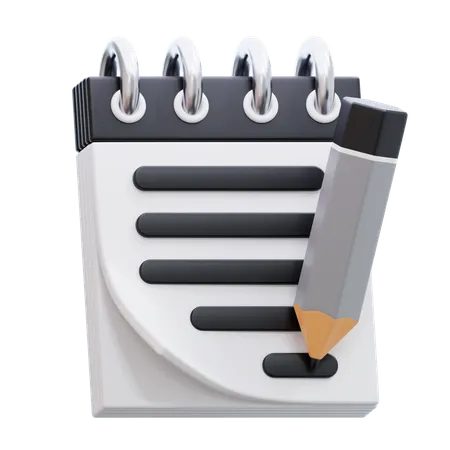 NOTEPAD  3D Icon