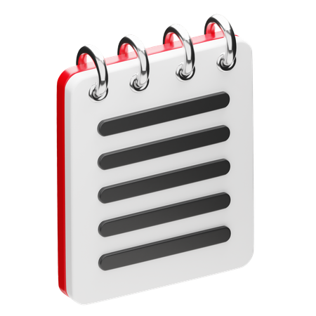 Notepad  3D Icon