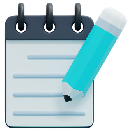 Notepad  3D Icon