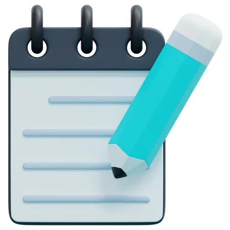 Notepad  3D Icon