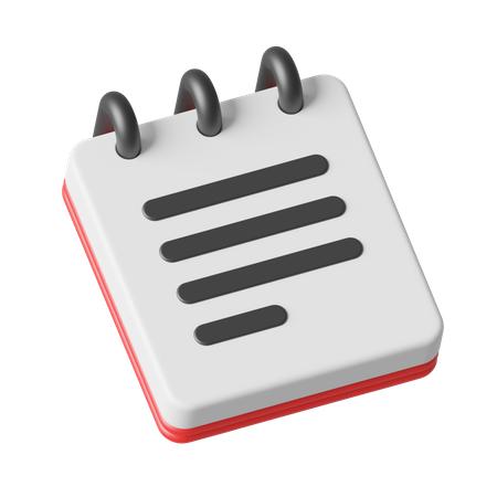 Notepad  3D Icon