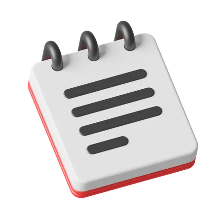 Notepad  3D Icon