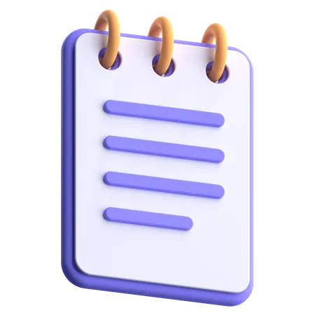 Notepad  3D Icon