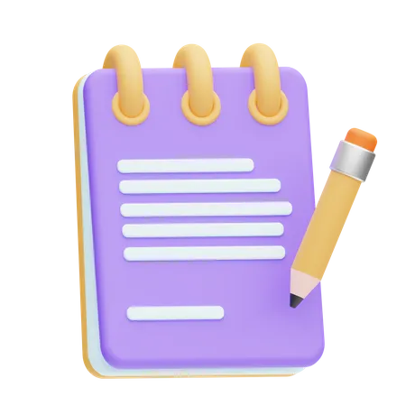 Notepad  3D Icon