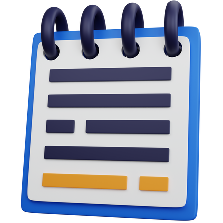 Notepad  3D Icon