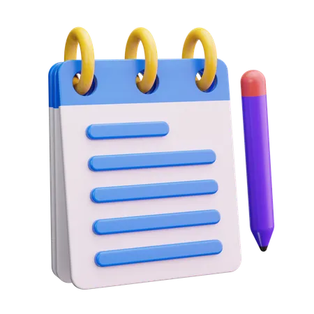 Notepad  3D Icon