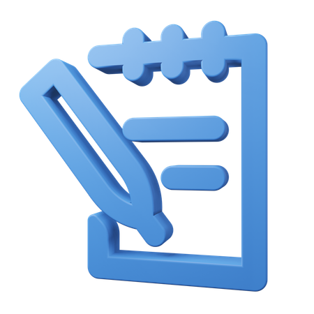 Notepad  3D Icon