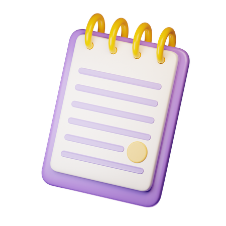 Notepad  3D Icon