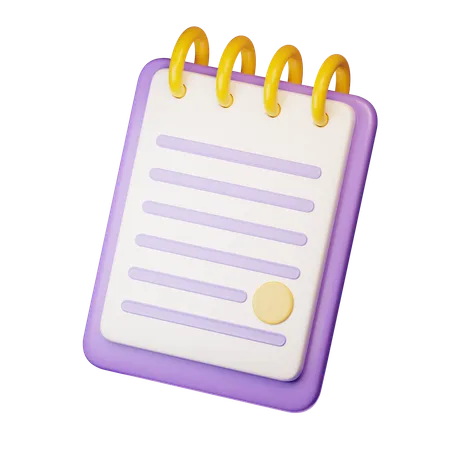 Notepad  3D Icon