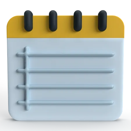 Notepad  3D Icon