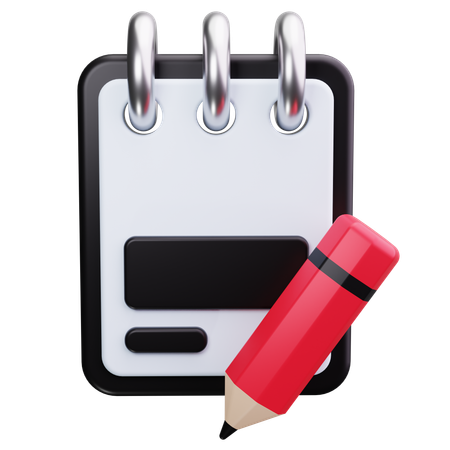 Notepad  3D Icon