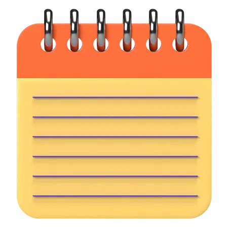 Notepad  3D Icon