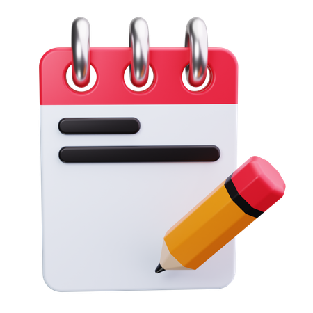 Notepad  3D Icon