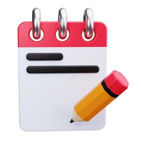 Notepad  3D Icon