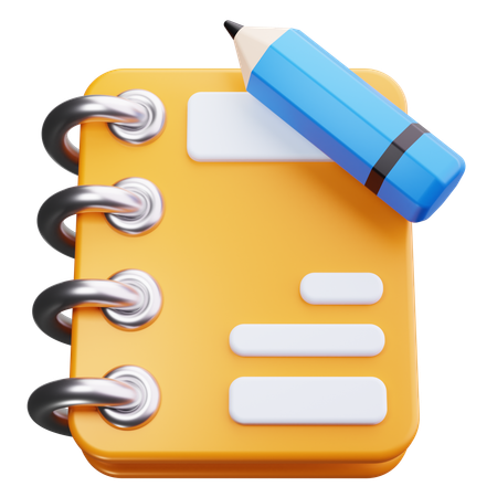 Notepad  3D Icon