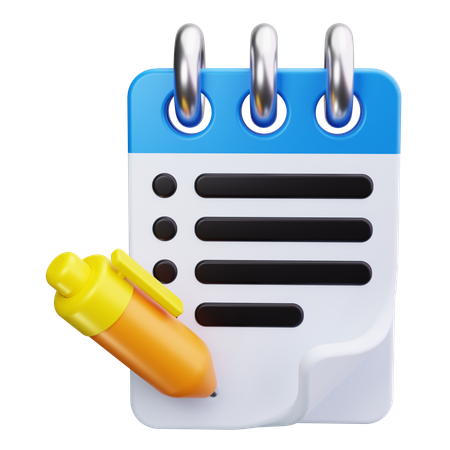 Notepad  3D Icon