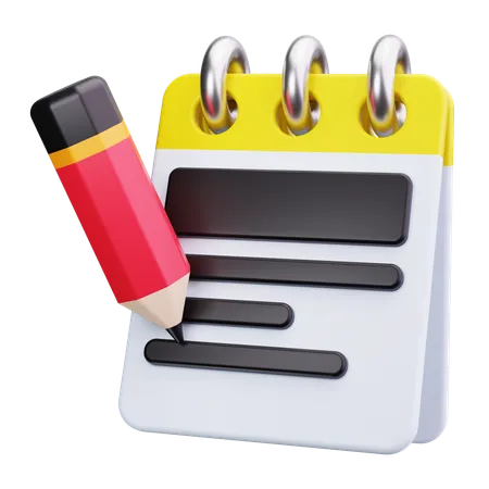 Notepad  3D Icon