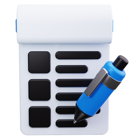 Notepad  3D Icon