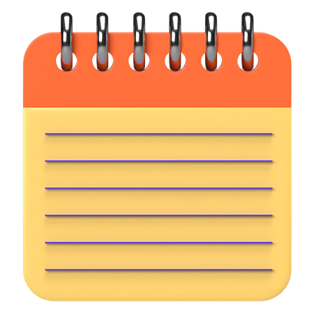 Notepad  3D Icon