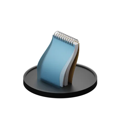 Notepad  3D Illustration