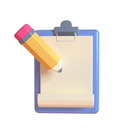 Notepad  3D Illustration