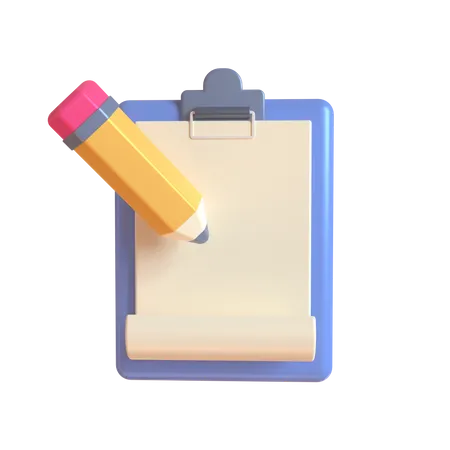 Notepad  3D Illustration