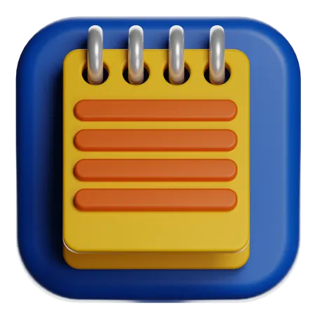 Notepad Document  3D Icon