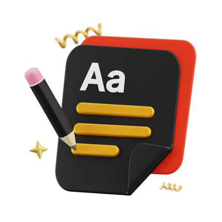 Notes  3D Icon