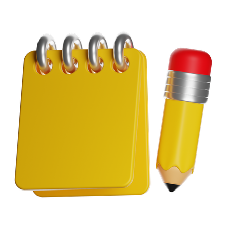 Notes  3D Icon