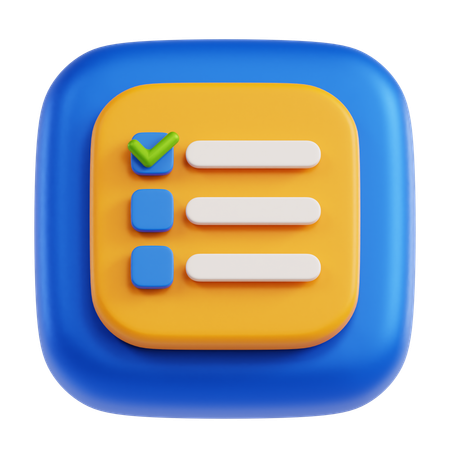 Notes  3D Icon