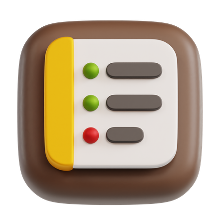 Notes  3D Icon