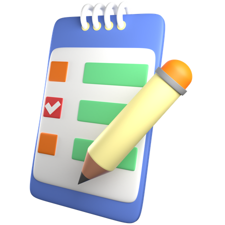 Notes  3D Icon