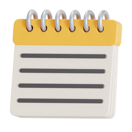 Notes  3D Icon