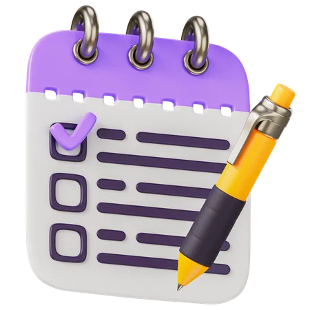 Notes  3D Icon