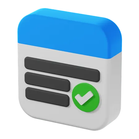 Notes  3D Icon