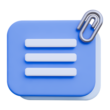 Notes  3D Icon