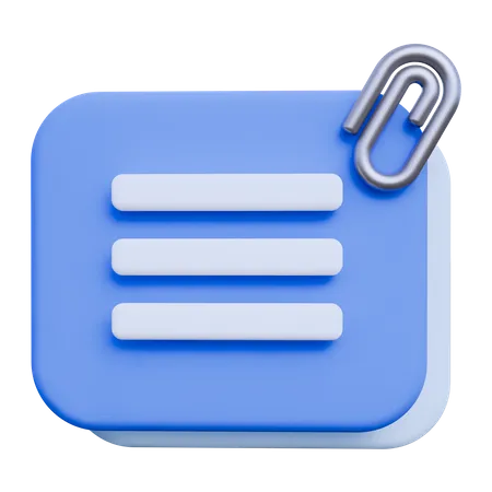 Notes  3D Icon