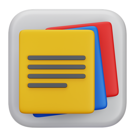 Notes  3D Icon