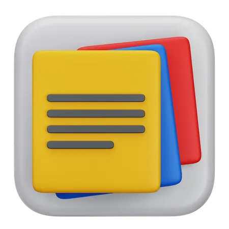 Notes  3D Icon