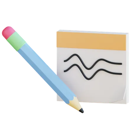 Notes  3D Icon