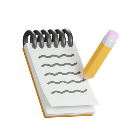 Notes  3D Icon