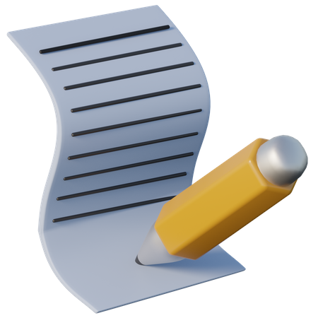 Notes  3D Icon