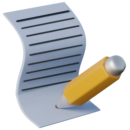 Notes  3D Icon