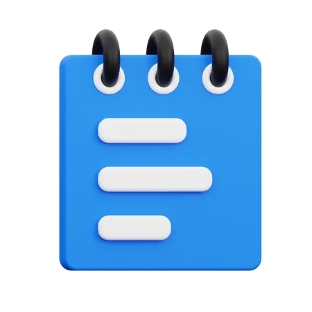 Notes  3D Icon