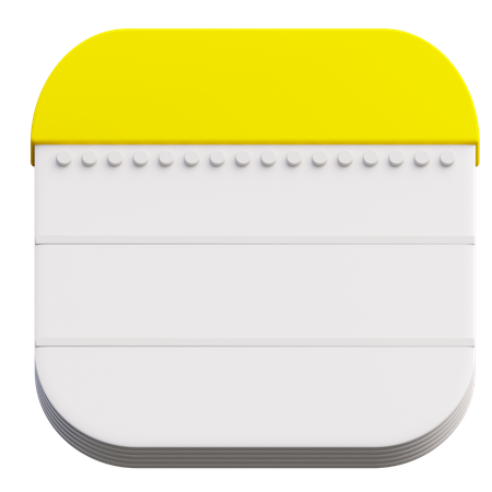 Notes  3D Icon