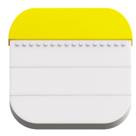 Notes  3D Icon