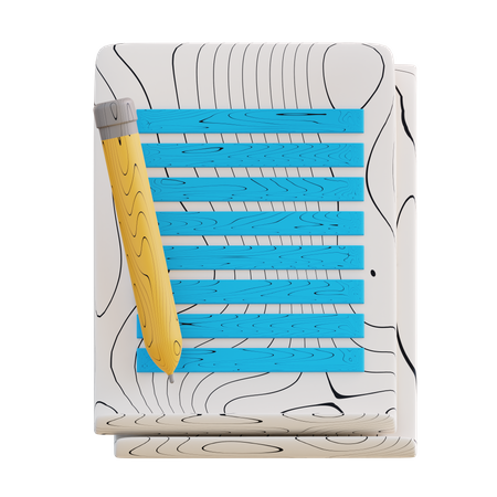 Notes  3D Icon